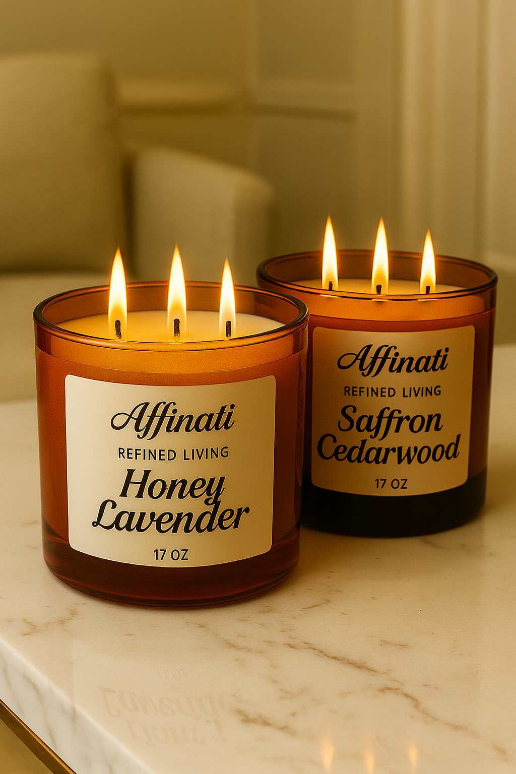 3-Wick Candles - Affinati