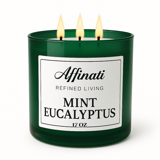 3-Wick Mint Eucalyptus Candle