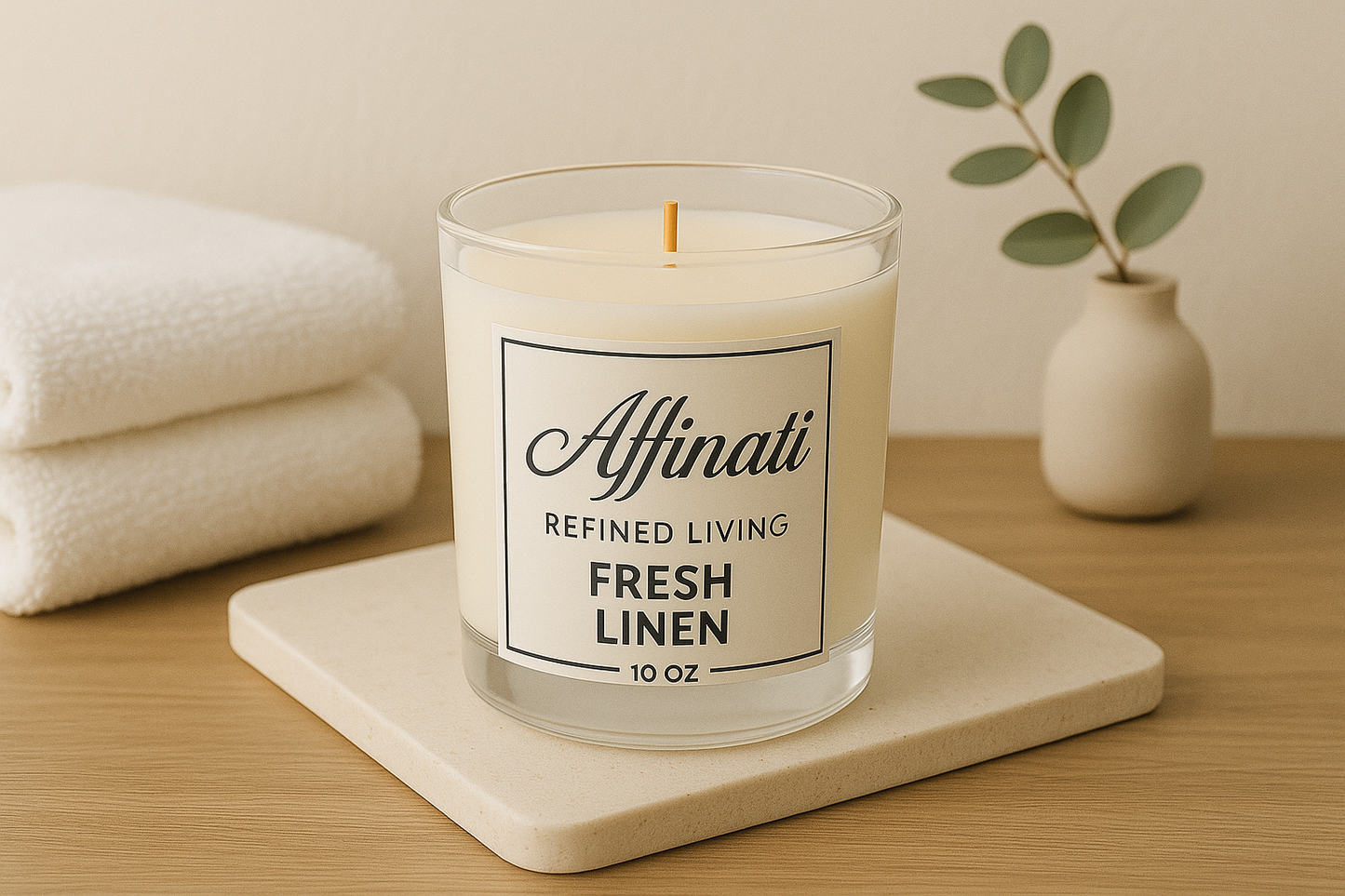 Fresh Linen Original Candle - Affinati