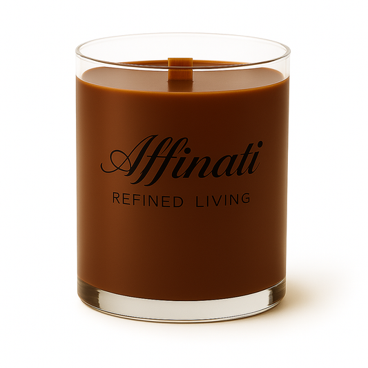 Espresso Luxe Wooden Wick Candle – Luxury 10 oz Soy Blend | Affinati