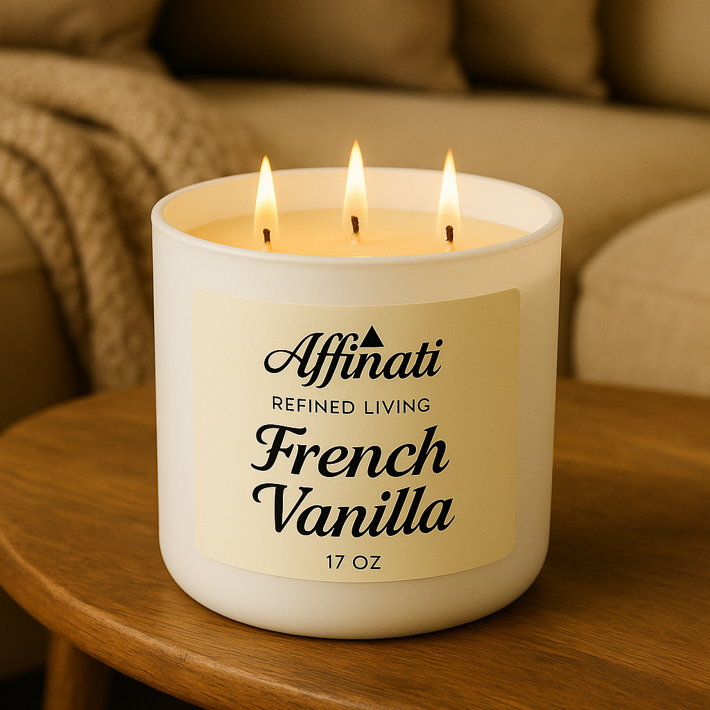 3-Wick French Vanilla Candle - Affinati