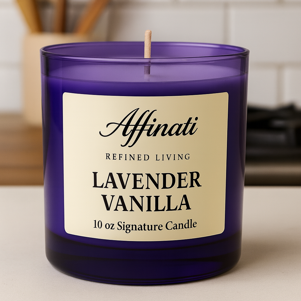 Levandulová vanilková svíčka Signature