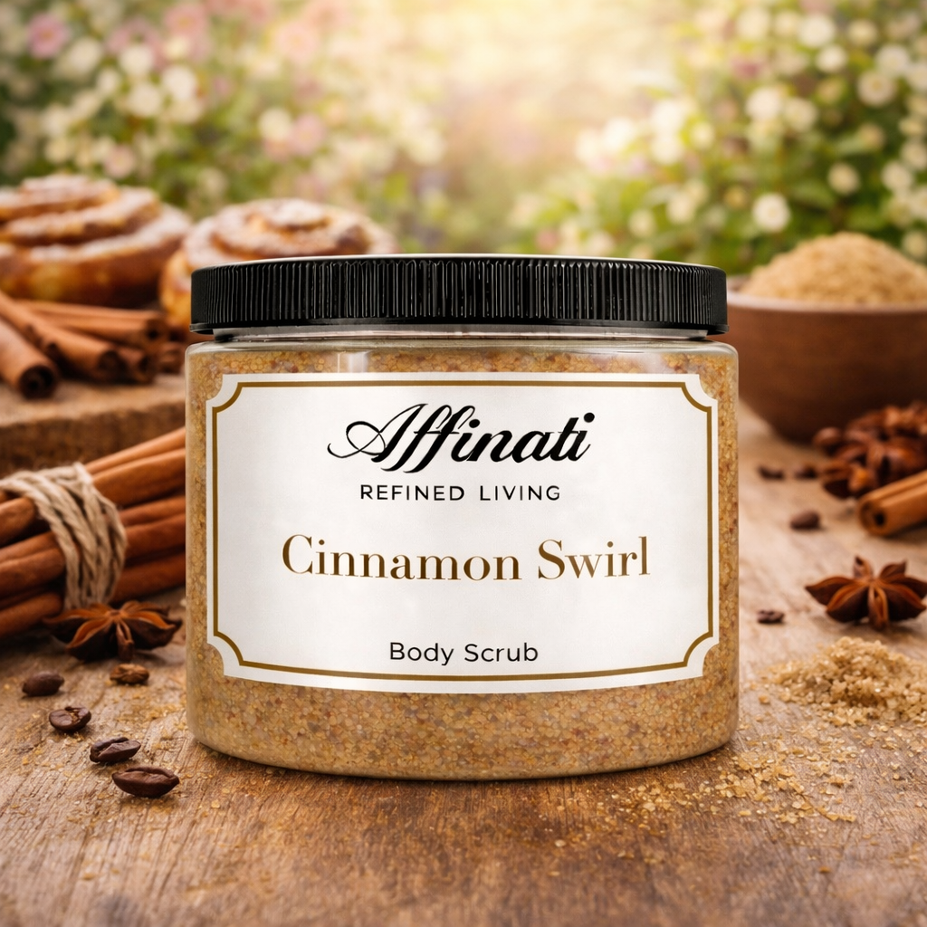 Cinnamon Swirl Body Scrub 20 oz | Whipped Salt Scrub
