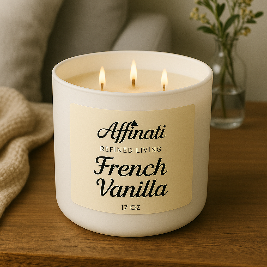 3-Wick French Vanilla Candle - Affinati