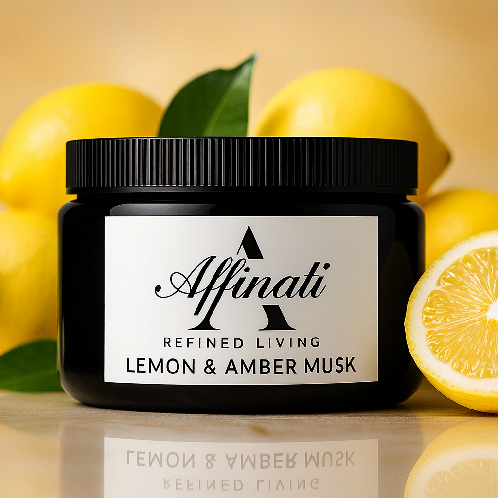 Lemon & Amber Musk - Shea Butter Body Lotion (10 oz)