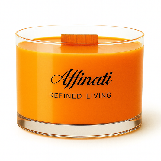 Velvet Harvest Wooden Wick Candle – Luxury 15 oz Soy Blend | Affinati