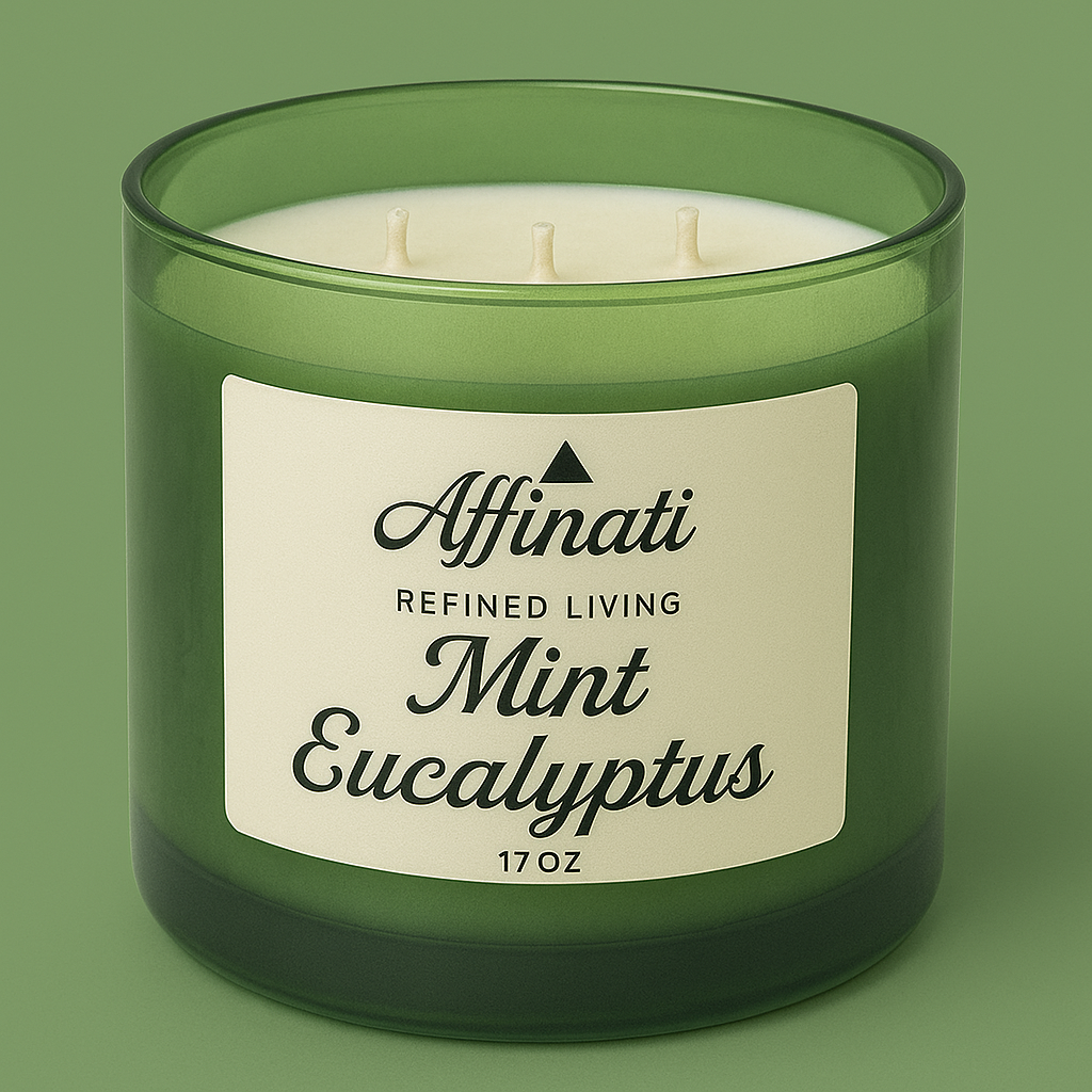 3-Wick Mint Eucalyptus Candle