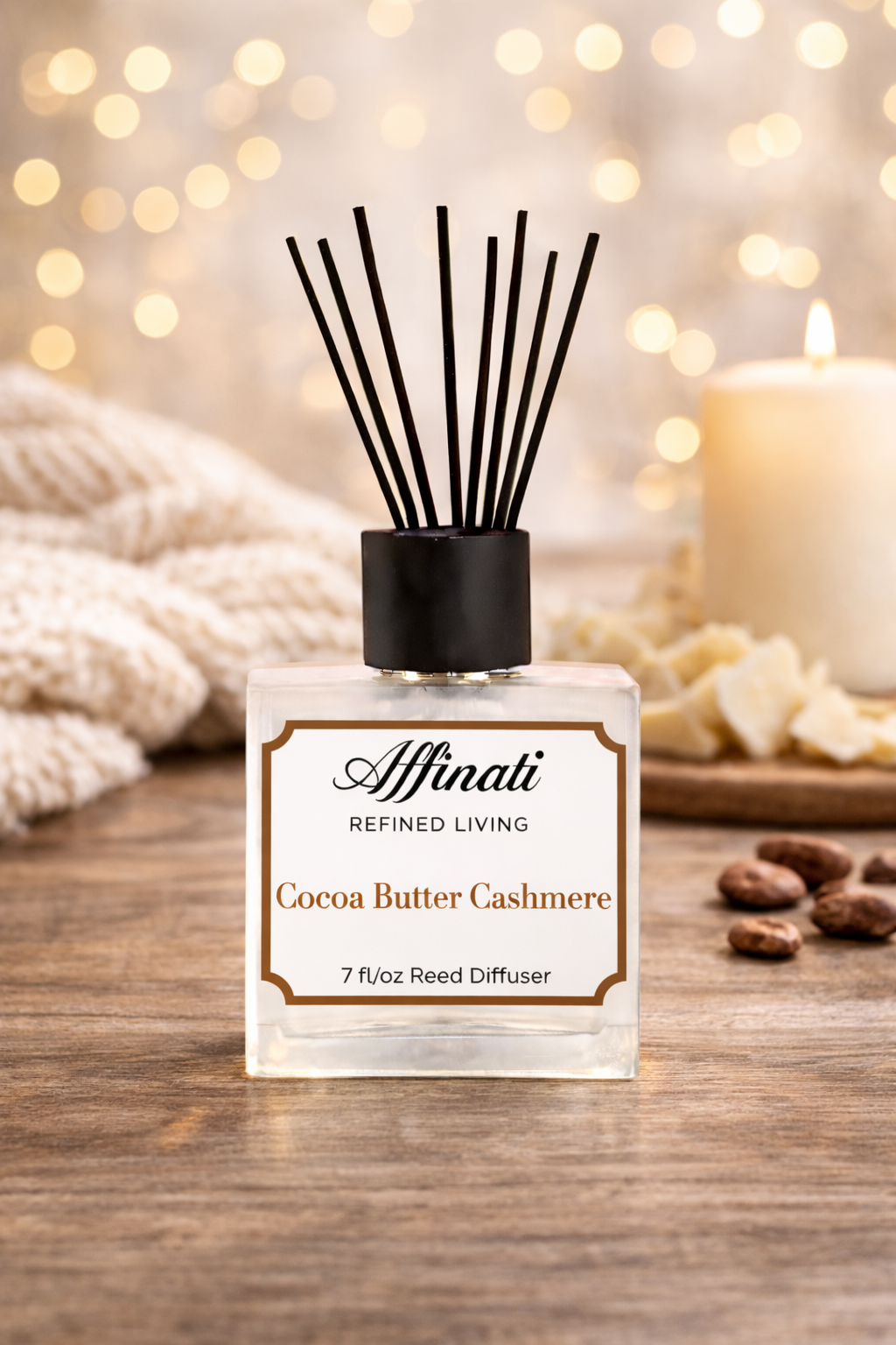 Cocoa Butter Cashmere Reed Diffuser - Affinati