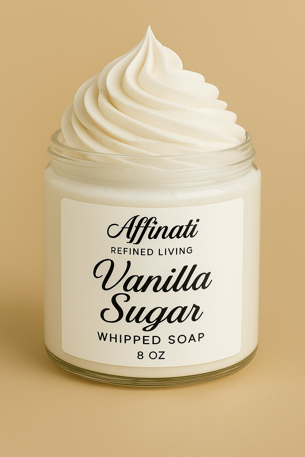 Vanilla Sugar Whipped Soap – Sweet, Creamy Cleanser for Silky, Nourished Skin - Affinati