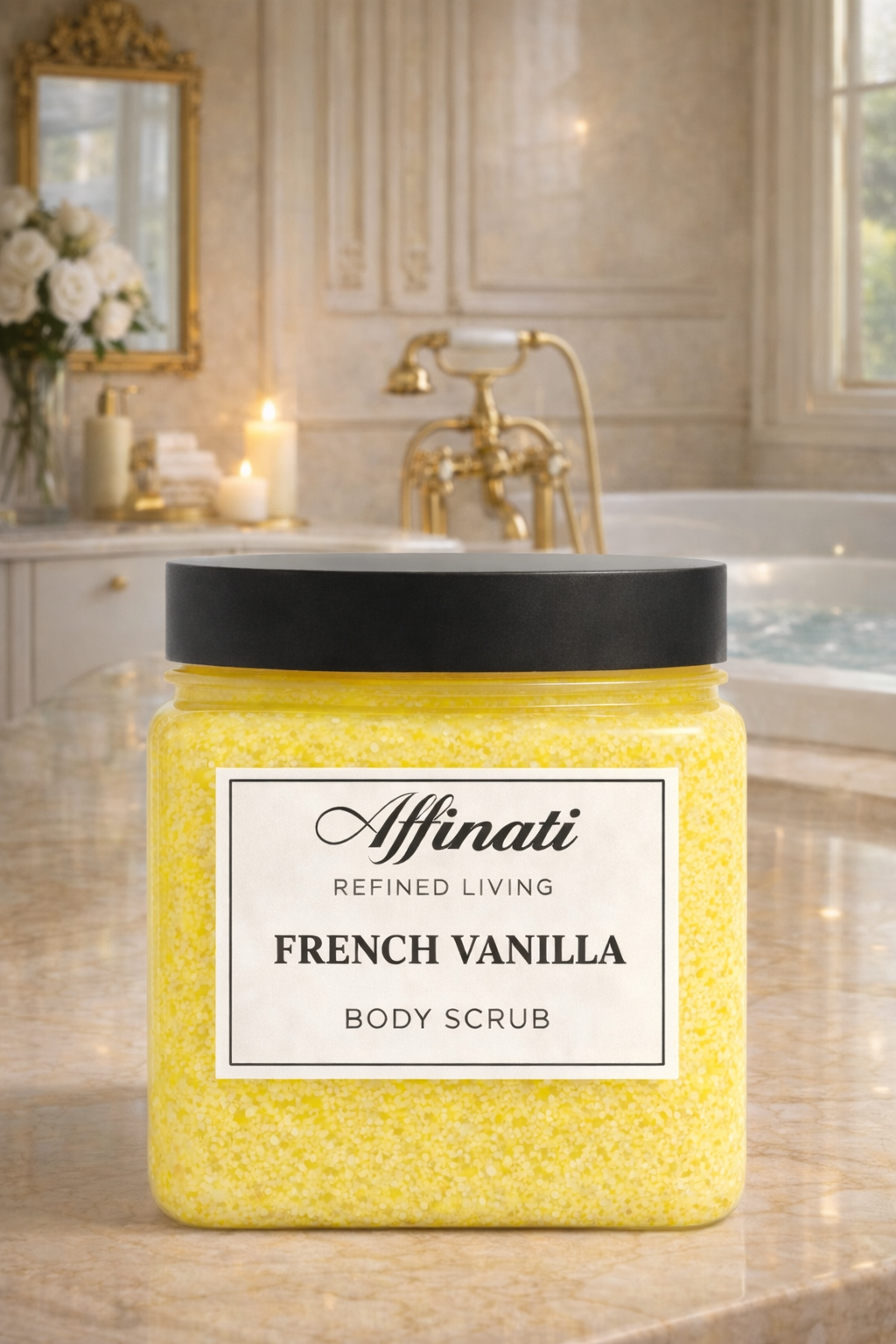 French Vanilla Body Scrub 64 oz | Whipped Salt Scrub
