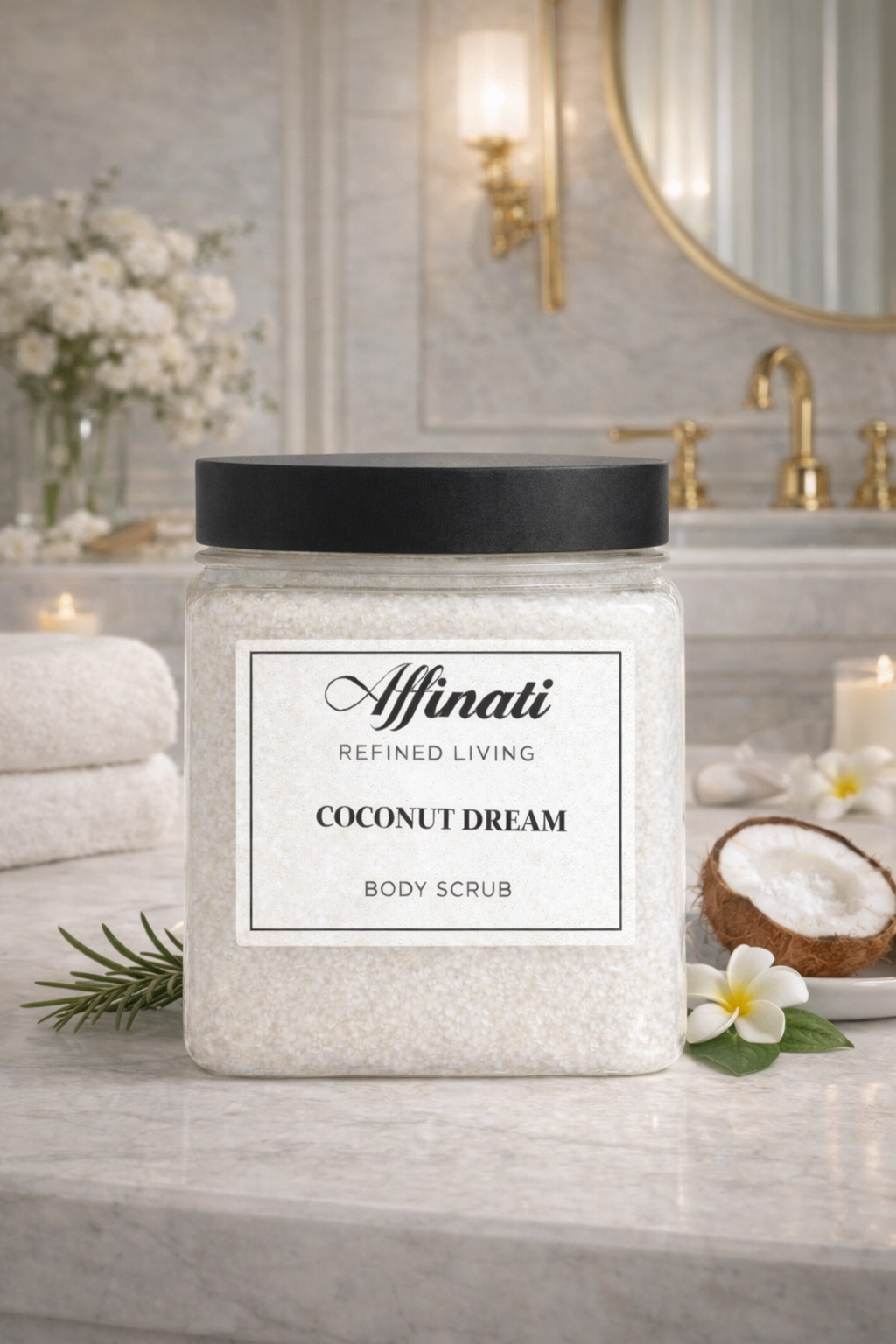 Vaniljsocker Kroppsskrubb 64 oz | Vispad Salt Skrubb