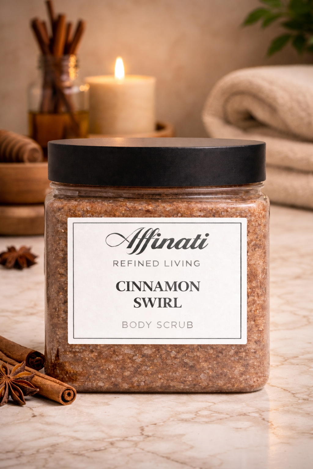 Exfoliante Corporal de Granos de Café 64 oz | Exfoliante de Sal Batida