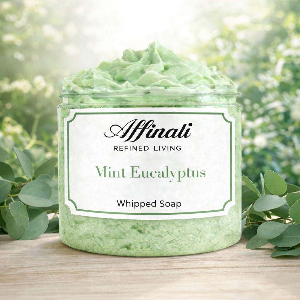 Mint Eucalyptus Whipped Soap - 20 oz - Affinati
