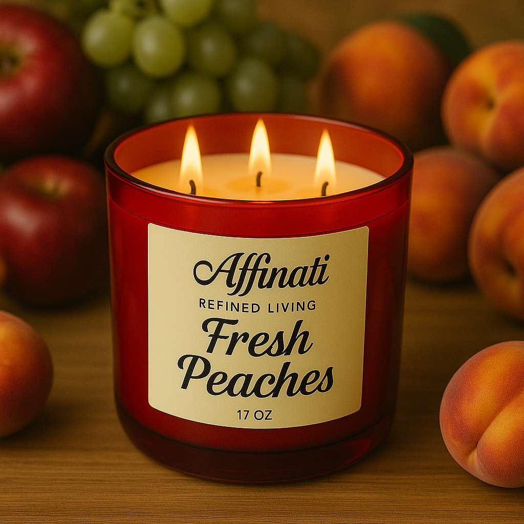 3-Wick Fresh Peaches Candle