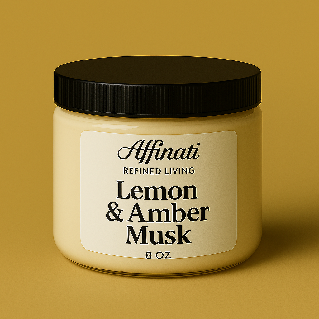 Shea Butter Body Lotion - Lemon & Amber Musk