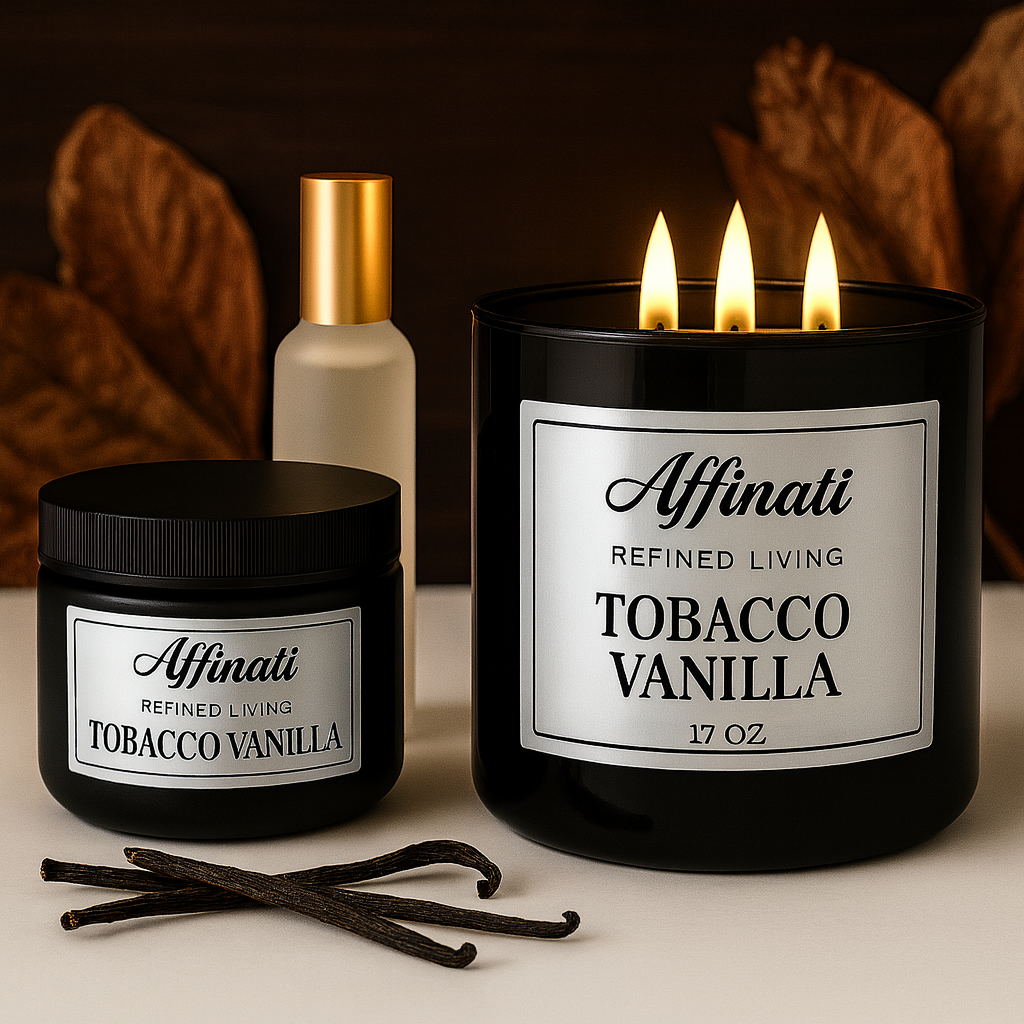 Συλλογή Affinati Tobacco Vanilla | Κερί, Σπρέι & Λοσιόν