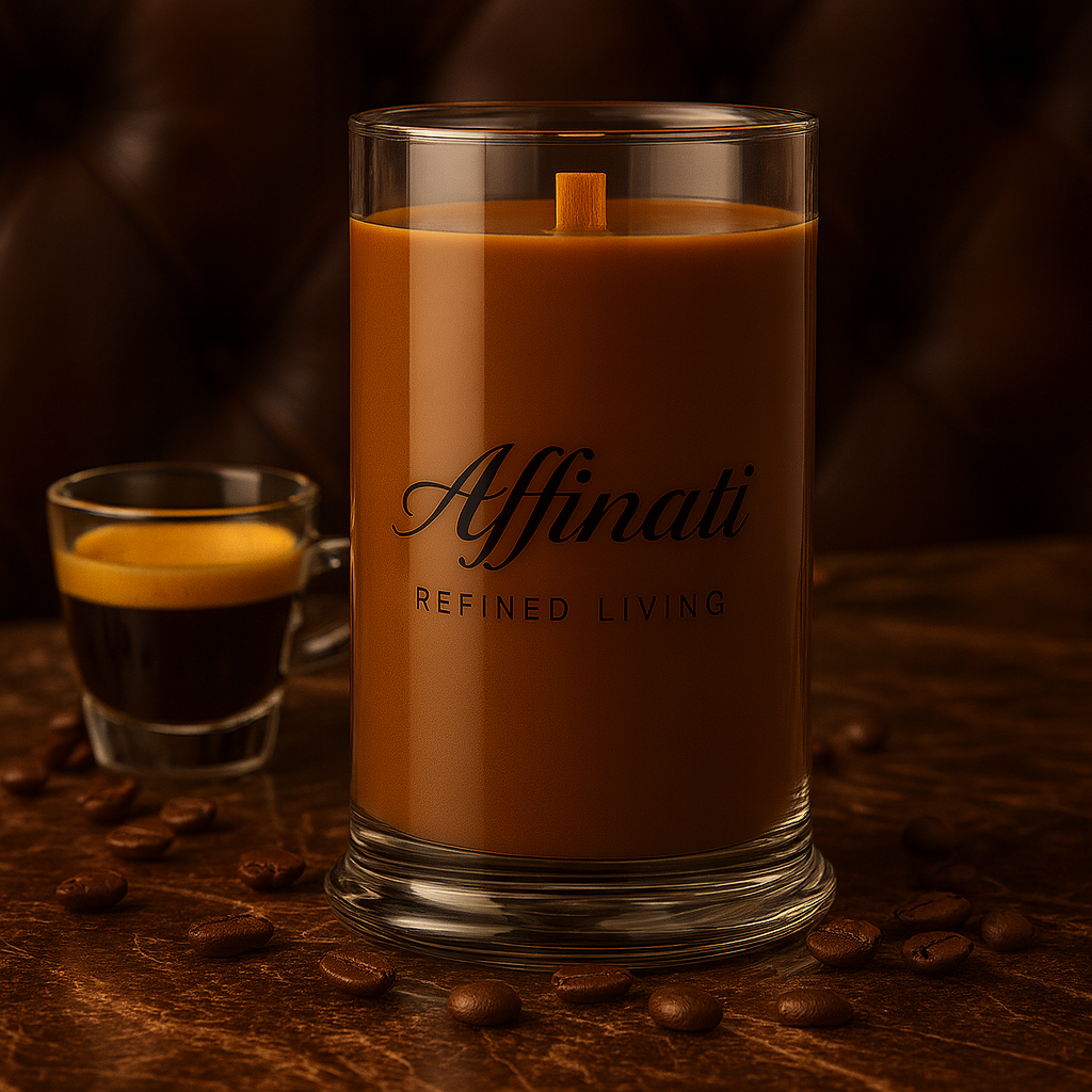 Espresso Luxe Wooden Wick Candle – Luxury 21 oz Soy Blend | Affinati