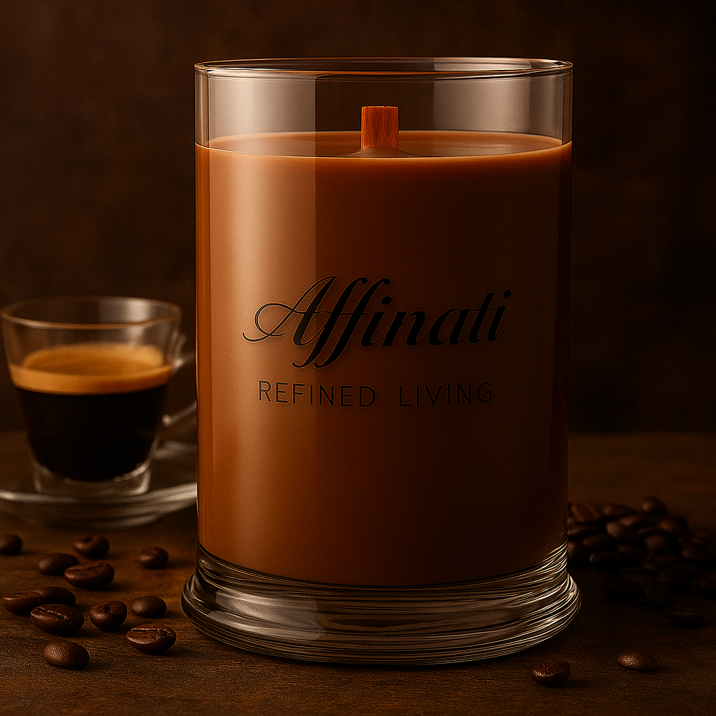 Espresso Luxe Wooden Wick Candle – Luxury 21 oz Soy Blend | Affinati