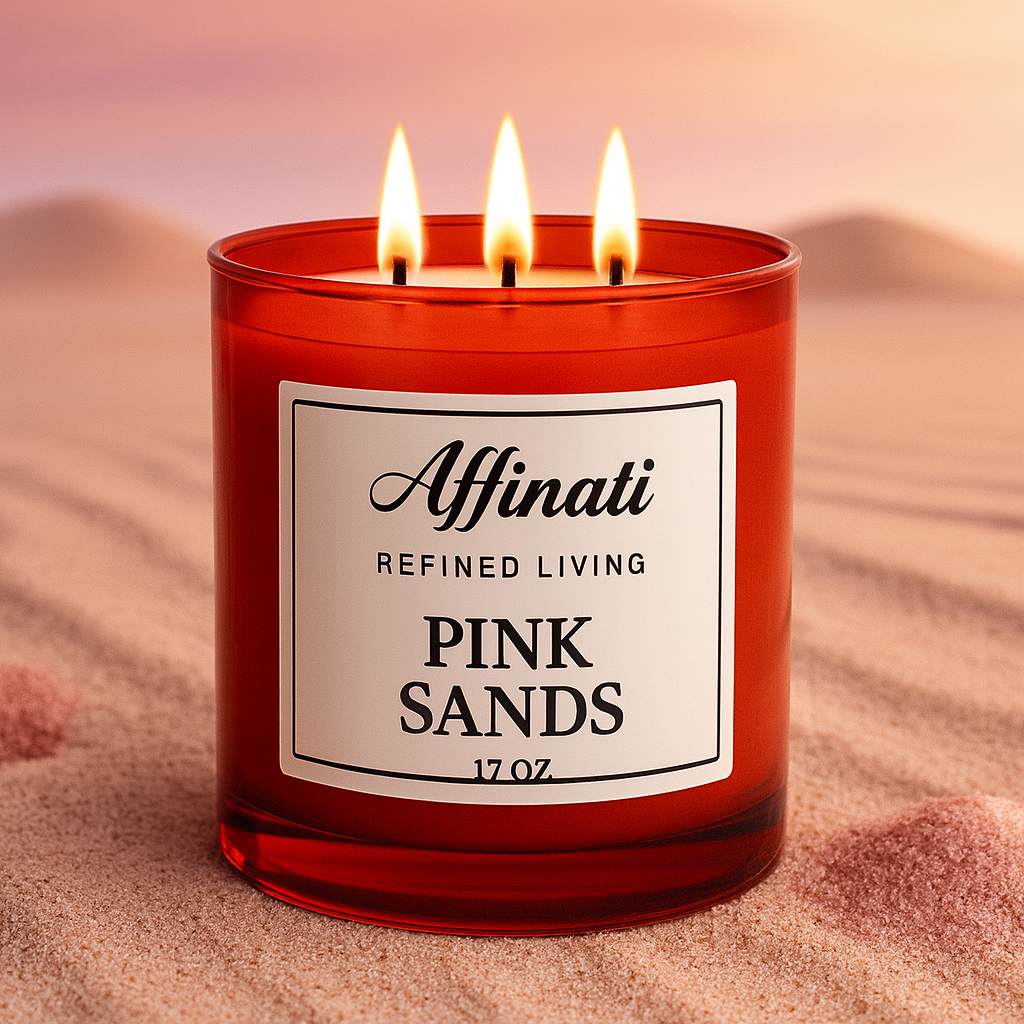 3-Wick Pink Sands Candle - Affinati