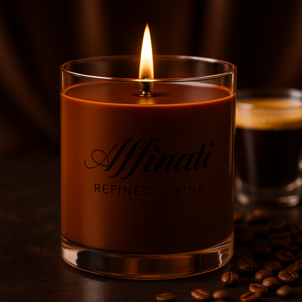 Espresso Luxe Wooden Wick Candle – Luxury 10 oz Soy Blend | Affinati