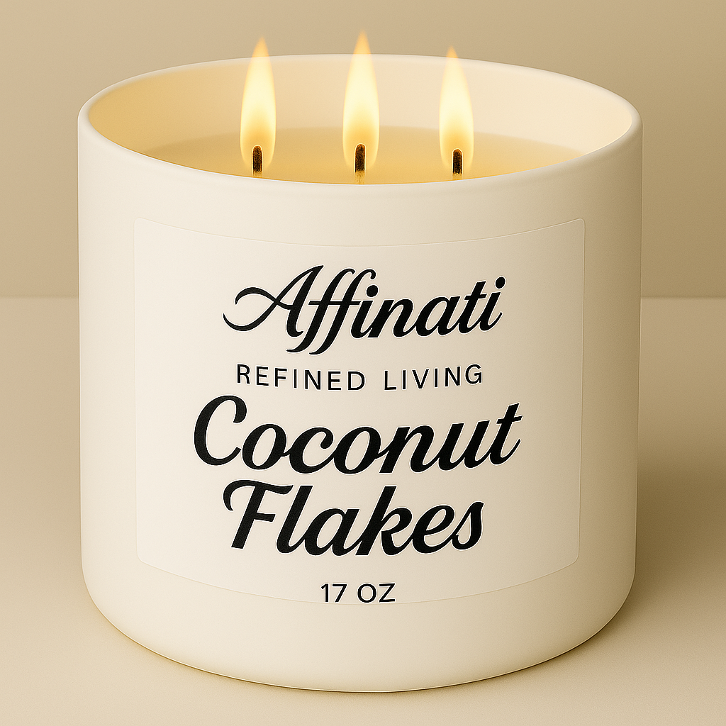 3-Wick Coconut Flakes Candle