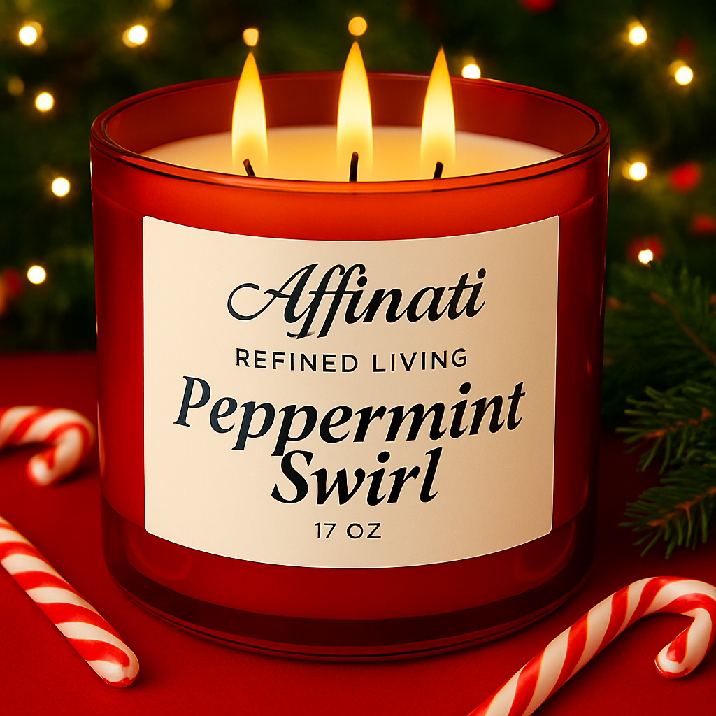 3-Wick Peppermint Swirl