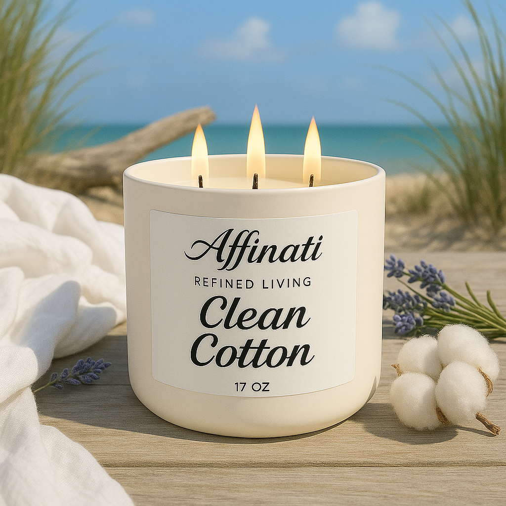 3-Wick Clean Cotton Candle