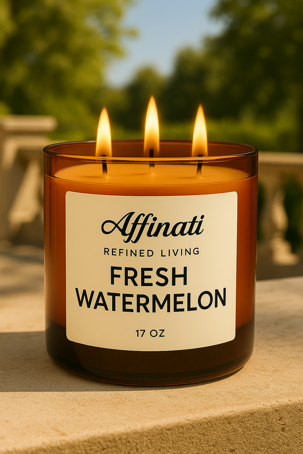 3-Wick Fresh Watermelon Candle