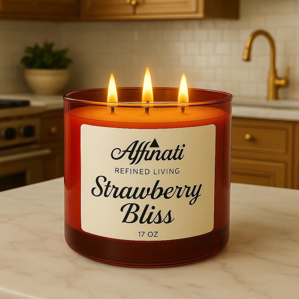 3-Wick Strawberry Bliss Candle