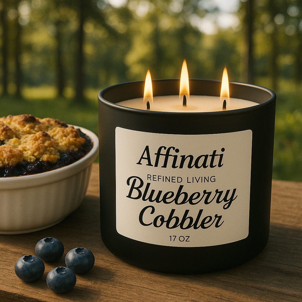 3-Wick Blueberry Cobbler Candle - Affinati