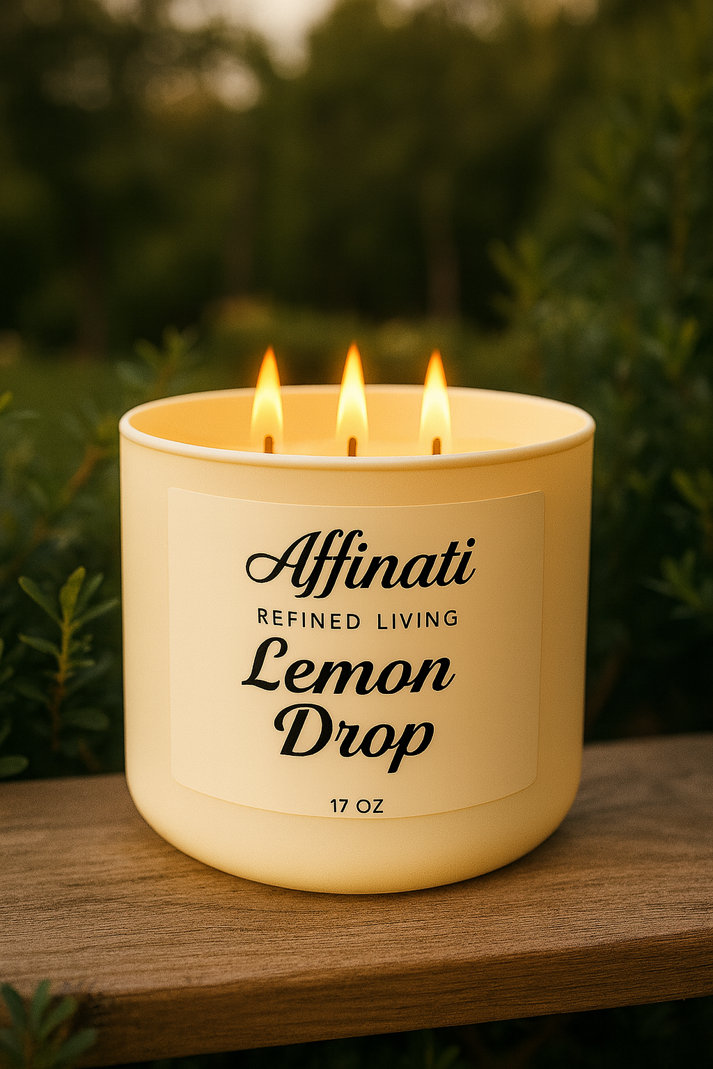 3-Wick Lemon Drop Candle - Affinati