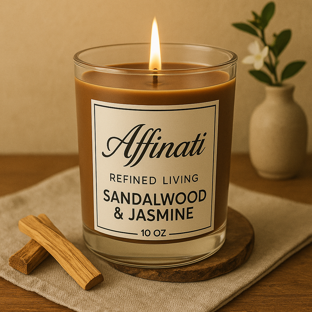 Sandalwood & Jasmine Original Candle - Affinati