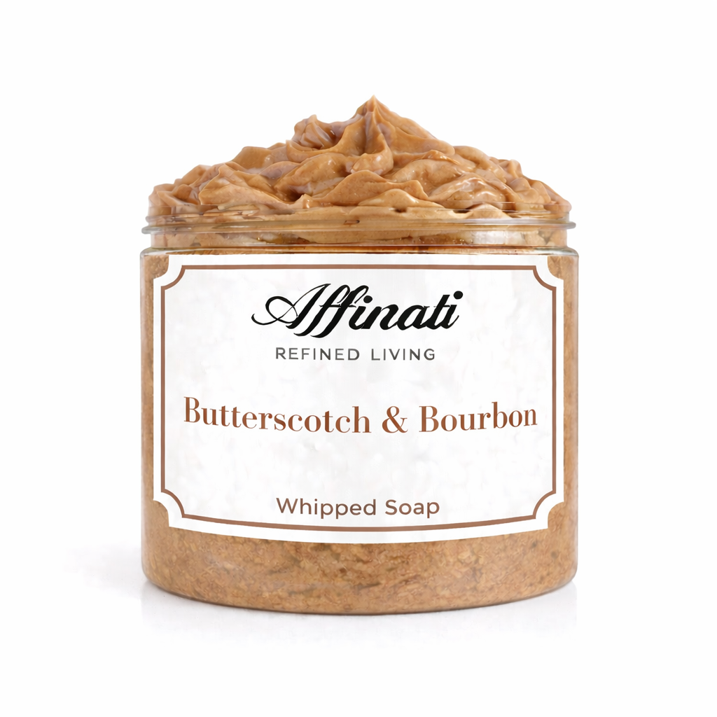 奶油糖和波本威士忌泡沫皂 - 20盎司