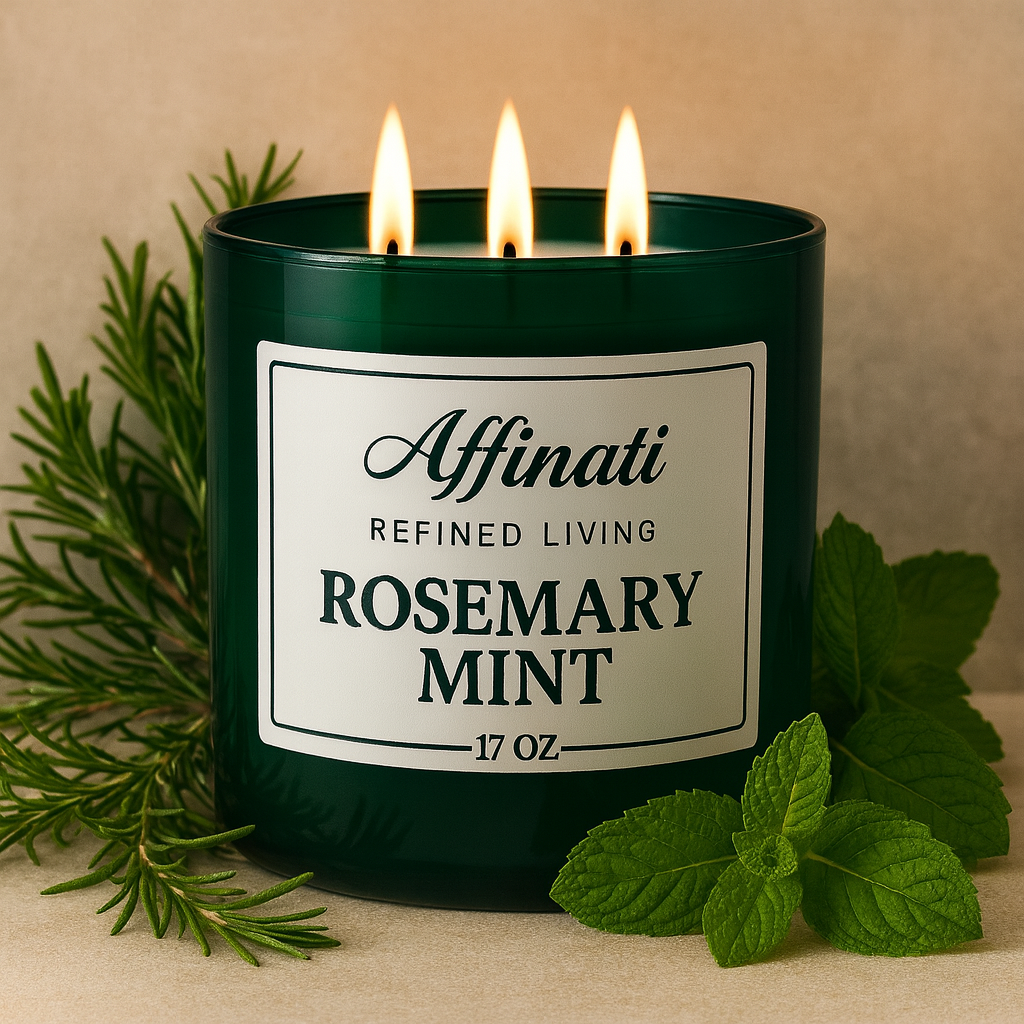 Lumânare cu 3 fitile, frișcă și fistic