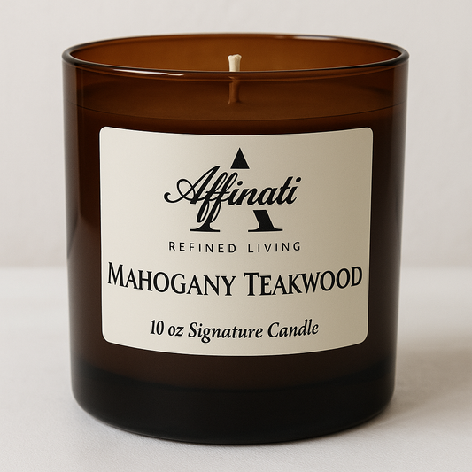 Mahogany Teakwood Signature Candle - Affinati