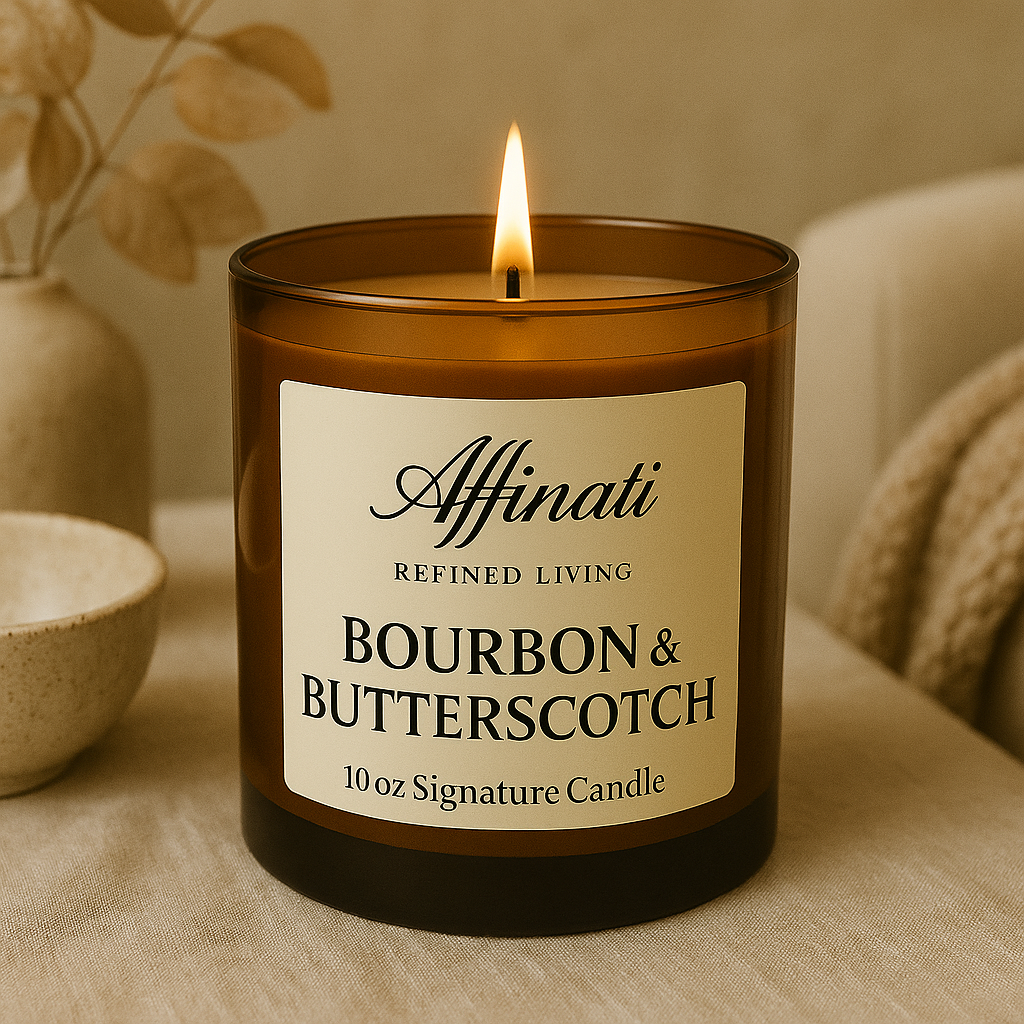 Bourbon & Butterscotch Signature Candle - Affinati
