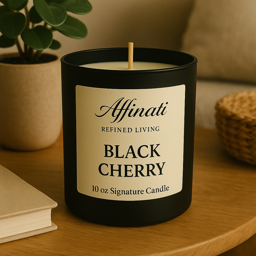 Black Cherry Signature Candle - Affinati
