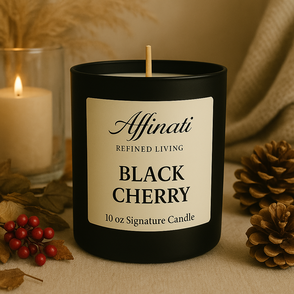 Black Cherry Signature Candle - Affinati