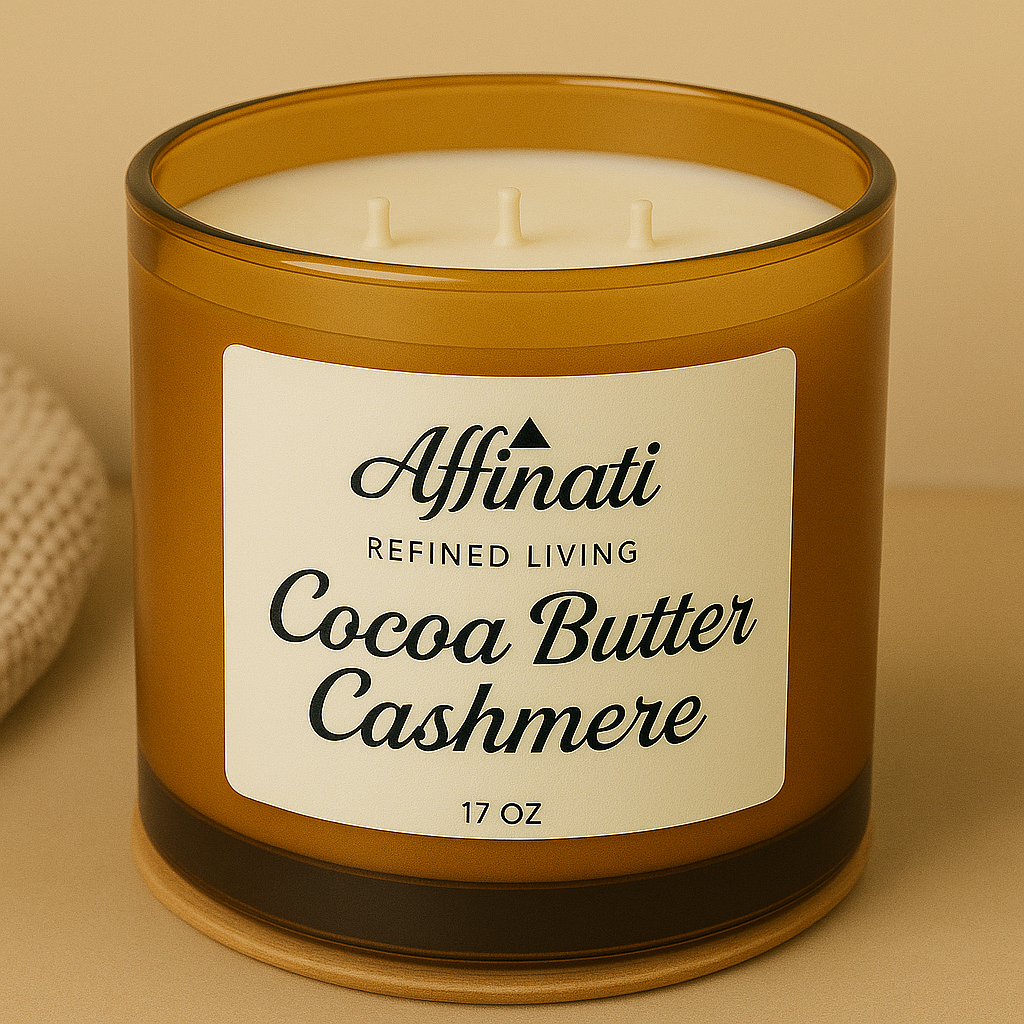 3-Wick Cocoa Butter Cashmere Candle - Affinati