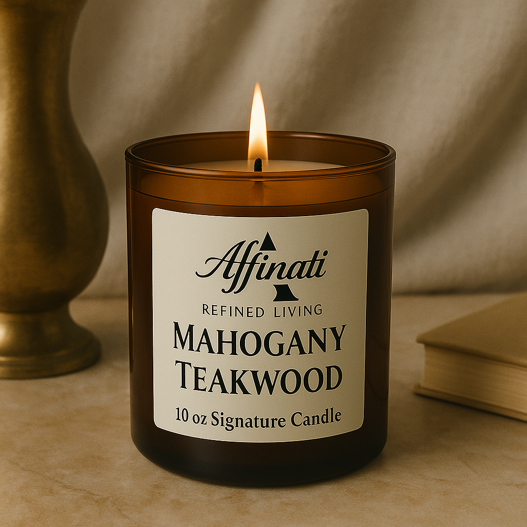 Mahogany Teakwood Signature Candle - Affinati