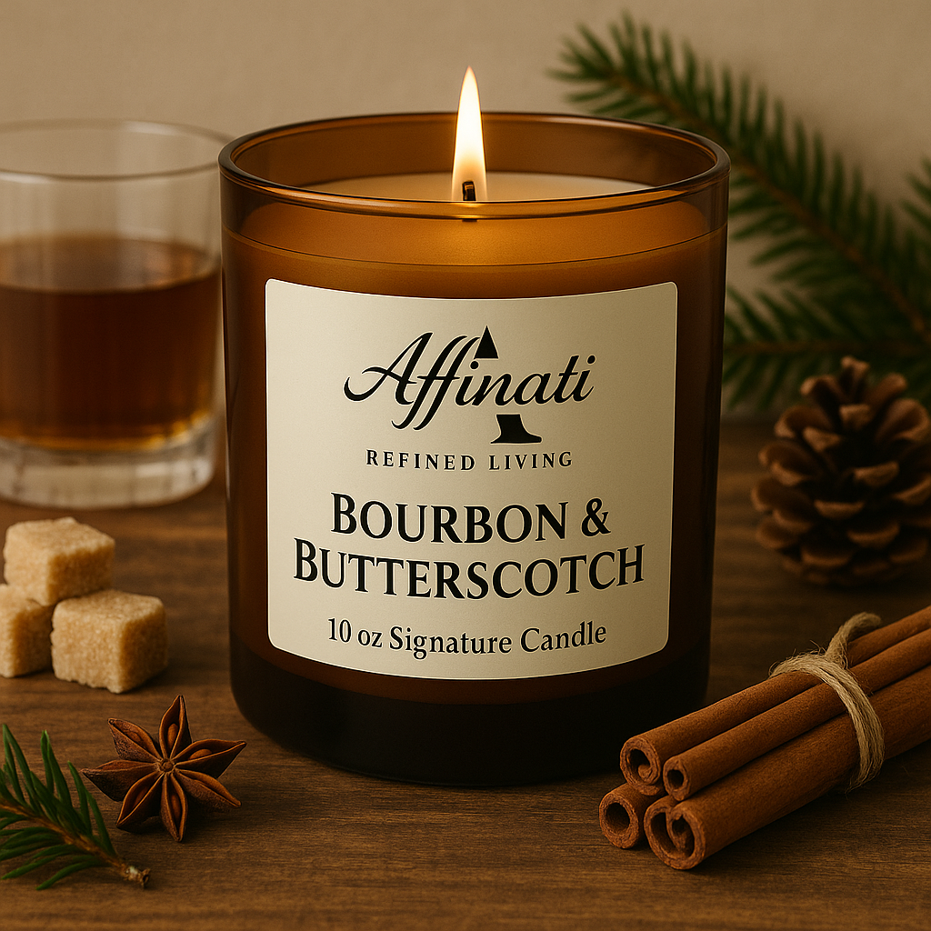 Bourbon & Butterscotch Signature Candle - Affinati