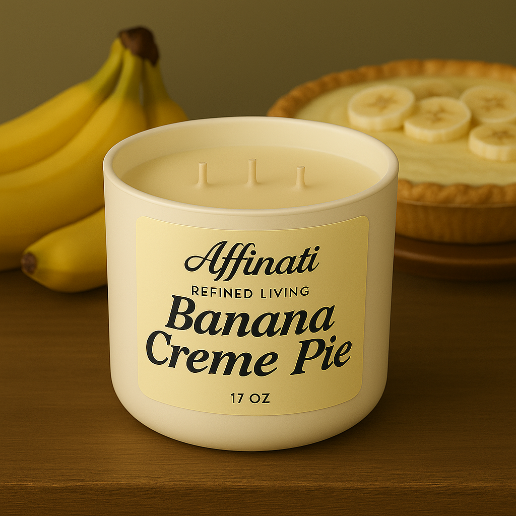 3-Wick Banana Creme Pie Candle - Affinati