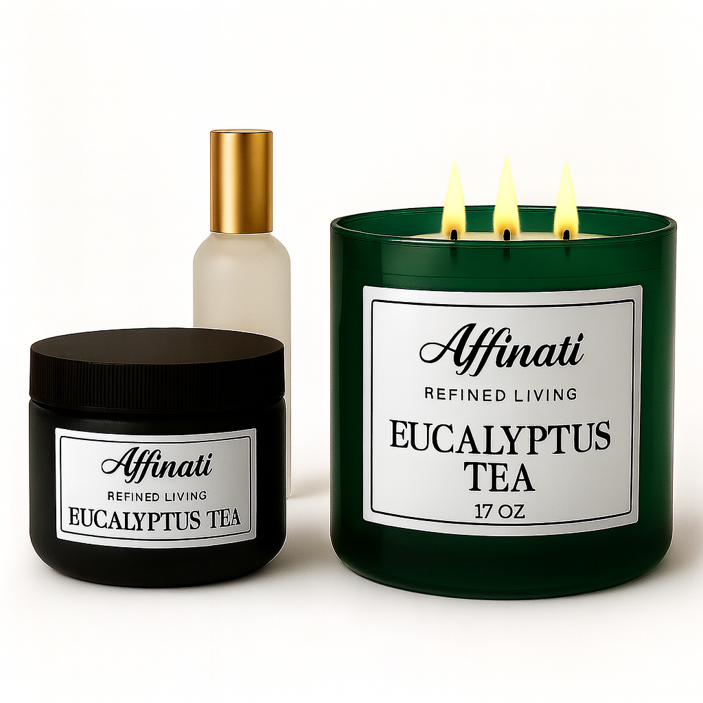 Affinati Eucalyptus Tea Collection | Candle, Spray & Lotion
