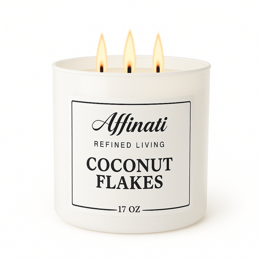 3-Wick Coconut Flakes Candle