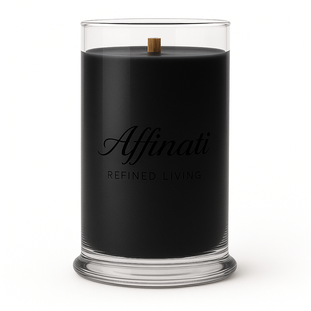 Smoked Bourbon Wooden Wick Candle – Luxury 21 oz Soy Blend | Affinati