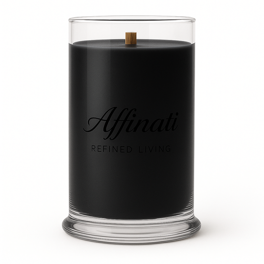 Smoked Bourbon Wooden Wick Candle – Luxury 21 oz Soy Blend | Affinati