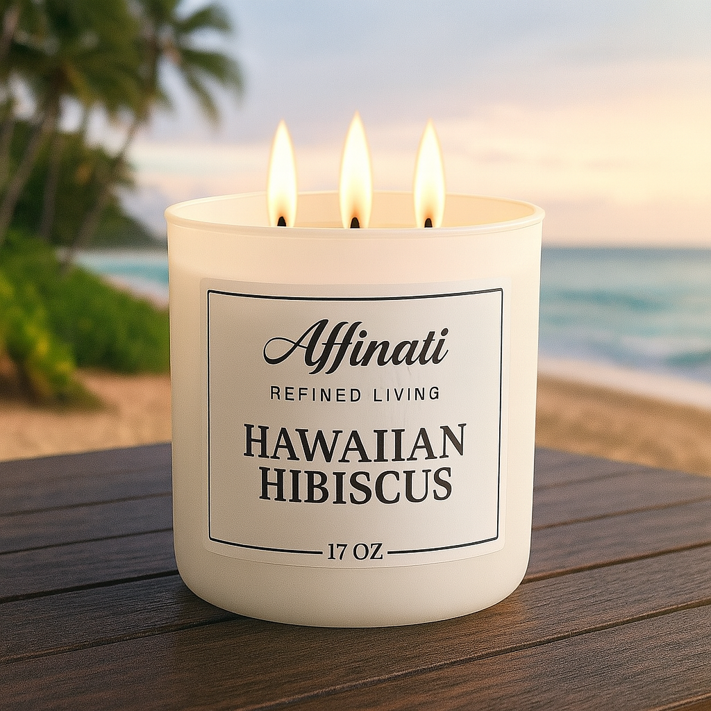 3-Wick Hawaiian Hibiscus Candle