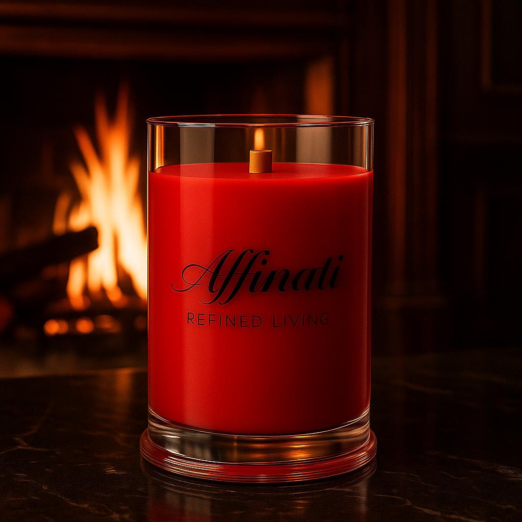 Golden Fireside Wooden Wick Candle – Luxury 21 oz Soy Blend | Affinati - Affinati