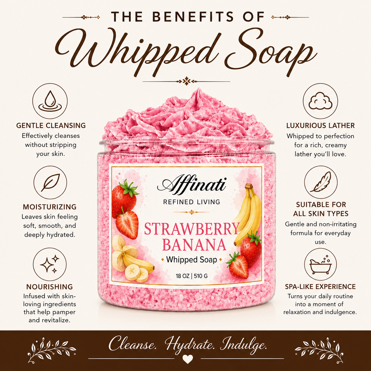 Wild Blueberry Whipped Soap