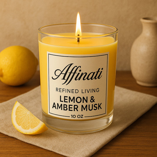 Lemon & Amber Musk Original Candle - Affinatii